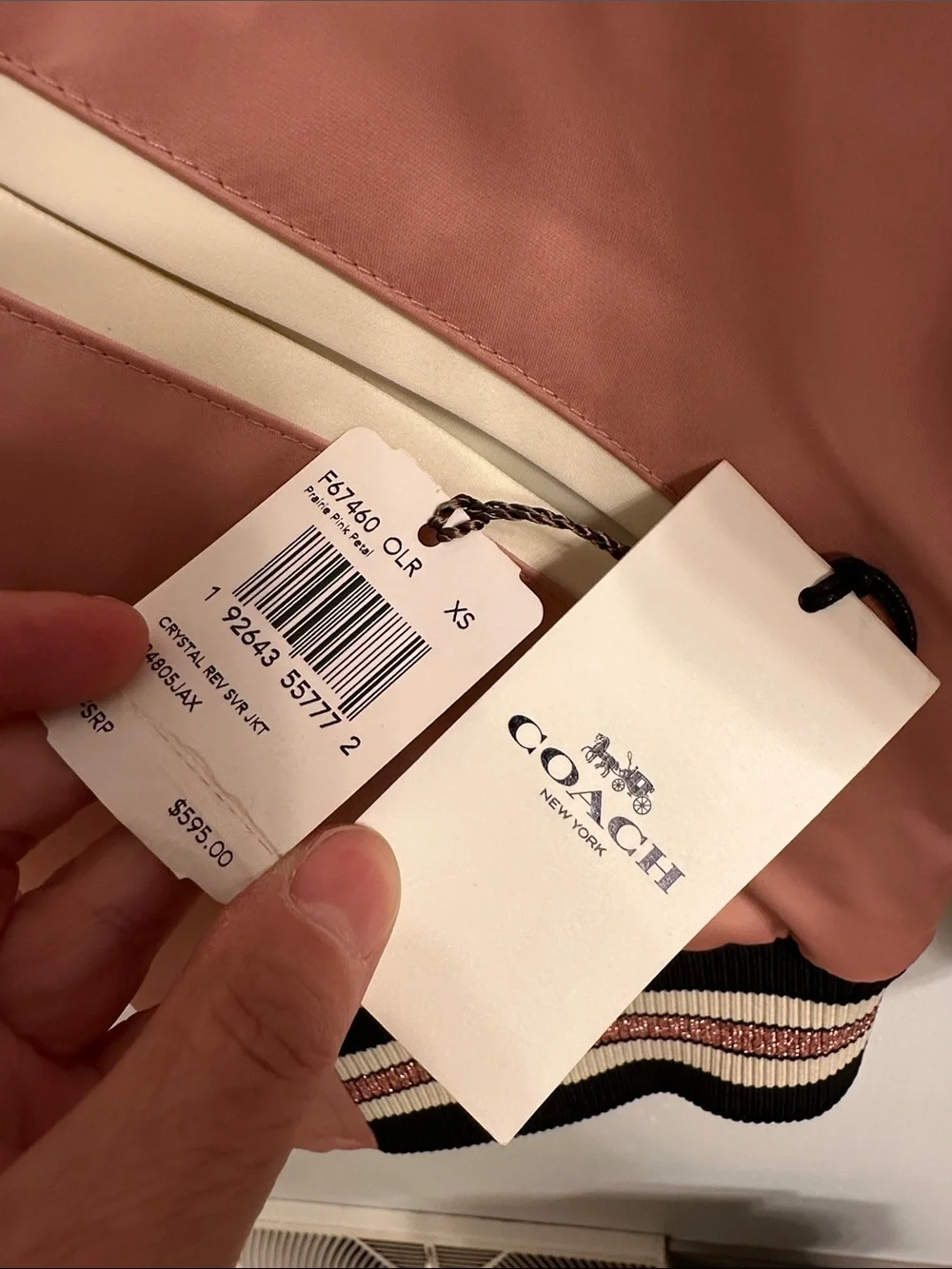 Coach Reversible Satin Varsity Jacket,